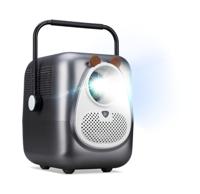 Acer - AOpen QF23s Aangedreven door Acer LCD-LED-beamer - 1080p Full HD (1.920 x 1.080 pixels), 6.500 LED lumen, 1.000:1 contrast, Keystone, 2 x 3 Watt luidsprekers, HDMI (HDCP), WLAN, zilver