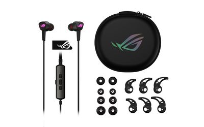 Asus CETRA II In Ear oordopjes Gamen Kabel Stereo Zwart Noise Cancelling Volumeregeling