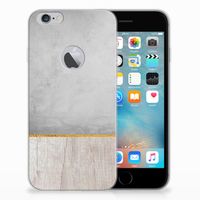 Apple iPhone 6 Plus | 6s Plus Bumper Hoesje Wood Concrete