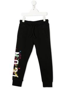 DSQUARED2 KIDS pantalon de jogging à effet taches de peinture - Noir