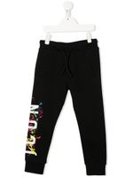 DSQUARED2 KIDS pantalon de jogging à effet taches de peinture - Noir - thumbnail