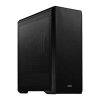ADATA XPG Defender Mid-Tower PC-chassis, full-size E-ATX met mesh-frontpaneel, geperforeerde koeling PSU Chamber, verwijderbare stoffilter, I/O USB 3.0-poorten, zwart