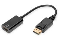 ASSMANN DisplayPort grafische adapter, DP naar HDMI Type A, 4K Ultra HD 60Hz, 4096 x 2160 pixels, zwart