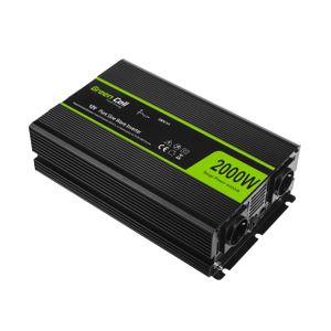 Green Cell INV11 netvoeding & inverter Auto 2000 W Zwart