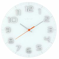 Classy Round Wandklok, Wit