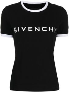 Givenchy t-shirt en coton à logo imprimé - Noir