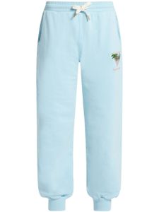 Casablanca pantalon de jogging à motif brodé - Bleu