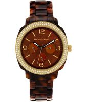 Horlogeband Michael Kors MK5086 Kunststof/Plastic Bruin 18mm - thumbnail