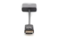 Digitus AK-340401-001-S DisplayPort / DVI Adapter [1x DisplayPort stekker - 1x DVI-bus 24+5-polig] Zwart 15.00 cm - thumbnail