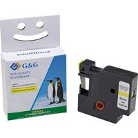 G&G Printer tape 15572 compatible replacement for DYMO 45018, S0720580 Bandfarbe: yellowSchriftfarbe: black
