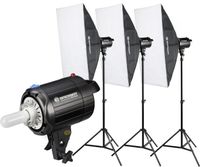 BRESSER BRM-300AM Studio Flitsset 3x 300W - thumbnail