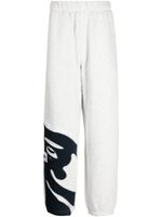 AAPE BY *A BATHING APE® pantalon de jogging à logo brodé - Gris