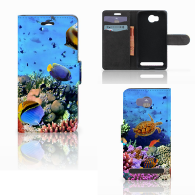 Huawei Y3 2 | Y3 II Telefoonhoesje met Pasjes Vissen Huawei Y3 2 | Y3 II Telefoonhoesje met Pasjes Vissen