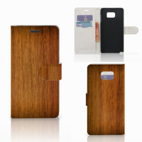 Samsung Galaxy Note 5 Book Style Case Donker Hout