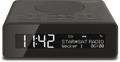 TechniSat DigitRadio 51 Wekkerradio DAB+, VHF (FM) AUX Antraciet