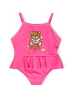 Moschino Kids maillot de bain à motif ourson - Rose