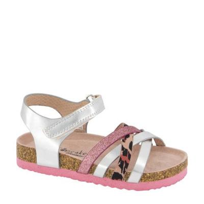 Cupcake Couture sandalen met panterprint zilver Cupcake Couture sandalen met panterprint zilver
