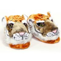 Kinder dierensloffen / pantoffels tijger S (34-36)  -