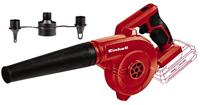 Einhell Accu Blazer TE-CB 18/180 Li-Solo Power X-Change (Li-Ion, 18 V, blaasluchtstroom tot 180 km/h, stationair toerental 15500 rpm, incl. 3x opblaasbare adapter, zonder accu en lader), zwart/rood