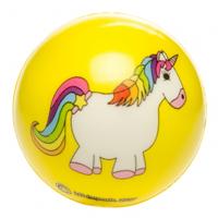LG Imports Anti stressbal eenhoorn 5,5 cm geel