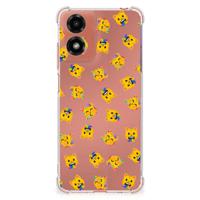 Doorzichtige Silicone Hoesje voor Motorola Moto G24 | G24 Power | G04 Katten Emojis