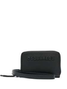 DSQUARED2 portefeuille à détail de logo - Noir