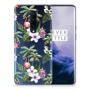 OnePlus 7 Pro TPU Hoesje Flamingo Palms