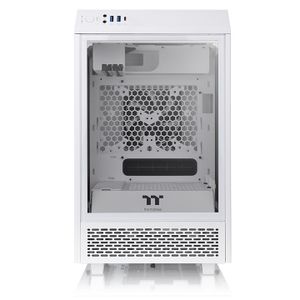 Thermaltake CA-1R3-00S6WN-00 Mini-tower PC-behuizing Wit LCS-compatibel, Zijvenster, Geschikt voor AIO-waterkoeling, 2 voorgeïnstalleerde ventilators