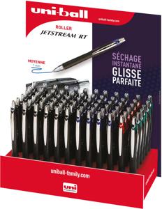 Uni-ball Jetstream roller, intrekbaar, schrijfbreedte 0,45 mm, display van 72 stuks, assorti