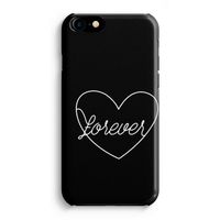 Forever heart black: Volledig Geprint iPhone 7 Plus Hoesje - thumbnail