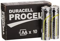 Duracell Alkaline batterij (Mignon (AA), Procell LR6/D10) verpakking van 10 stuks