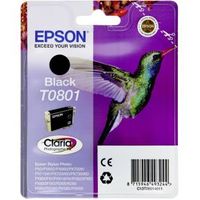 Epson Hummingbird Singlepack Black T0801 Claria Photographic Ink - thumbnail