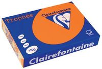 Clairefontaine Trophée Intens, gekleurd papier, A4, 120 g, 250 vel, feloranje