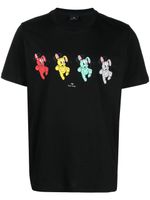 PS Paul Smith X Bunny Repeat t-shirt en coton biologique - Noir