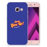 Samsung Galaxy A3 2017 Siliconen hoesje met naam Never Give Up