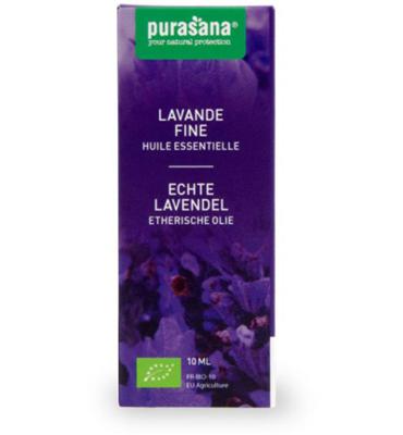 Purasana Purasana Lavendel Echte Olie/huile Lavande Fine Bio (10ml)