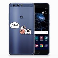 Huawei P10 Plus Telefoonhoesje met Naam Cow - thumbnail