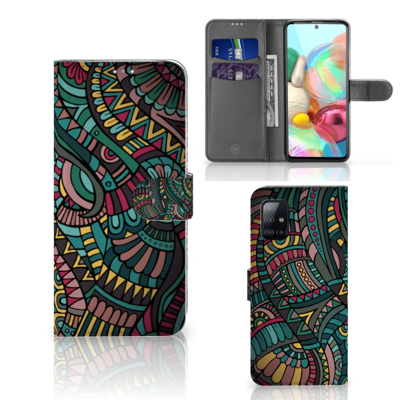 Samsung Galaxy A71 Telefoon Hoesje Aztec Samsung Galaxy A71 Telefoon Hoesje Aztec