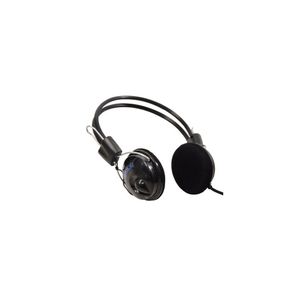 Solid Stereo Headset met microfoon (kabel), Zwart, model HT-160