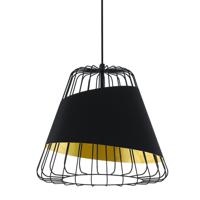 Eglo Design draadhanglamp Austell 43cm zwart met goud 49509