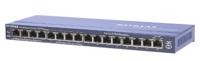 NETGEAR FS116PEU 16-poorts Fast Ethernet LAN unmanaged PoE-switch (10/100 Mbps, met 8x PoE 70W)