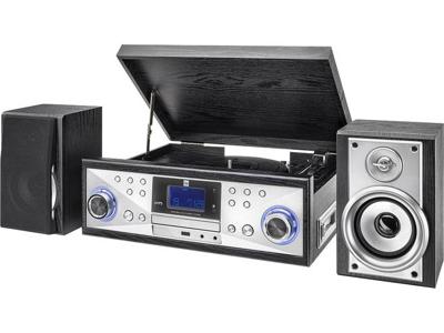Dual NR 110 USB-platenspeler Belt drive Zilver, Zwart