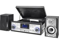 Dual NR 110 USB-platenspeler Belt drive Zilver, Zwart