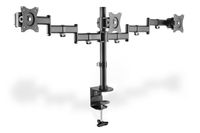 Digitus DA-90362 Monitor-tafelbeugel 3-voudig 38,1 cm (15) - 68,6 cm (27) Zwart Draaibaar, In hoogte verstelbaar, Kantelbaar, Zwenkbaar, Roteerbaar - thumbnail