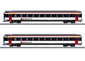 Märklin 42154 H0 2-delige set personenrijtuigen EW IV van de SBB