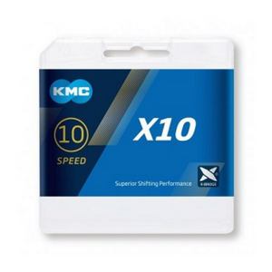 Kmc X10 fietsketting, 1/2x11/128, 114 schakels, grijs