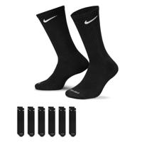 Nike Everyday Plus Cushioned Sportsokken 6-Pack Zwart Wit - thumbnail