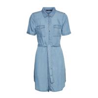 VERO MODA jurk VMSILJA met ceintuur blauw