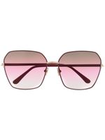 TOM FORD Eyewear lunettes de soleil à monture oversize - Rouge