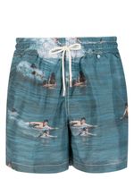 Arrels Barcelona x Yosigo Olas short de bain - Bleu